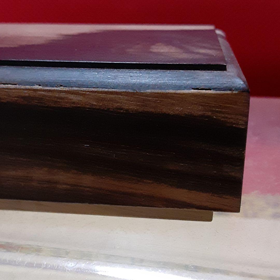 黒柿、京都職人、香合、小物容れ