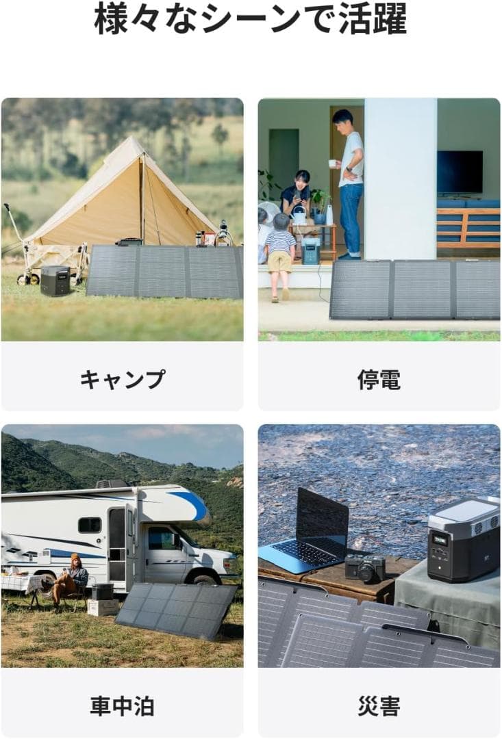 新品未使用 EcoFlow 220W 片面ソーラーパネル Gen2