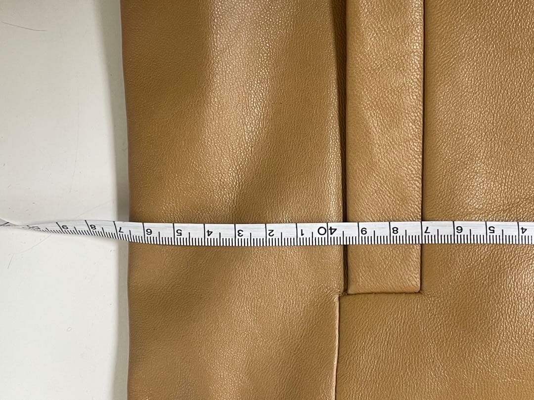 8月末価格❣️ BANANA REPUBLIC ベージュレザーライダースジャケット