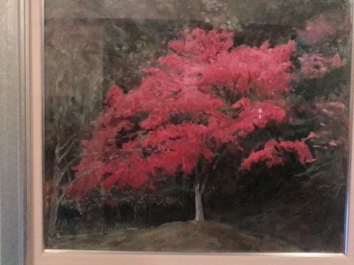 F10号です。碓氷峠で発見した、紅葉。特注額です。