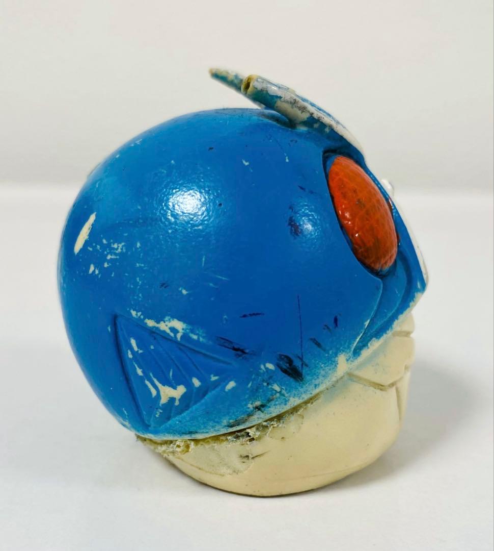 せ*ゃ様 当時物 ソフビ 旧バンダイ 仮面ライダー 水色マスク 面取れ