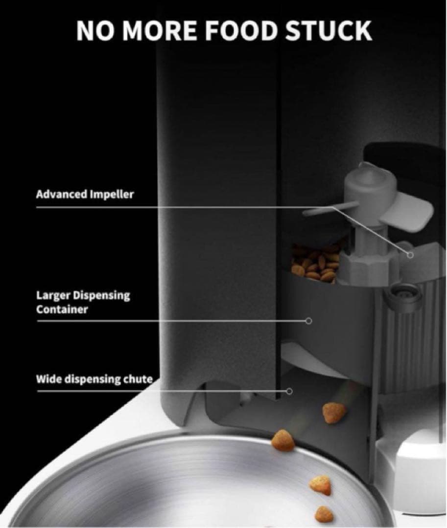 自動餌やり器 フードストッカー ペット 犬 猫 エサ イヌ ネコ 手動給餌可