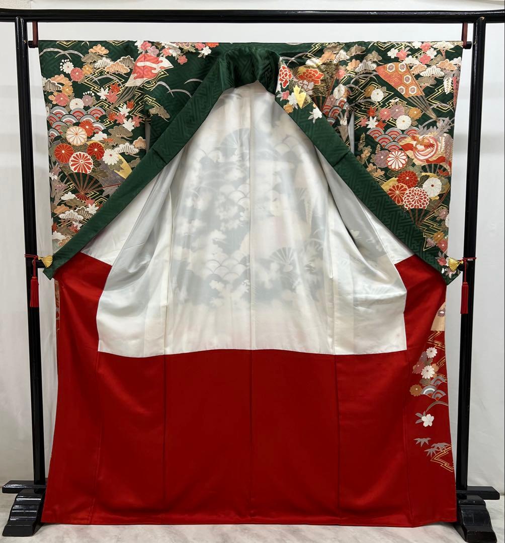 振り袖　フルセット　別誂長襦袢付　成人式　 金彩加工　刺繍入り　632