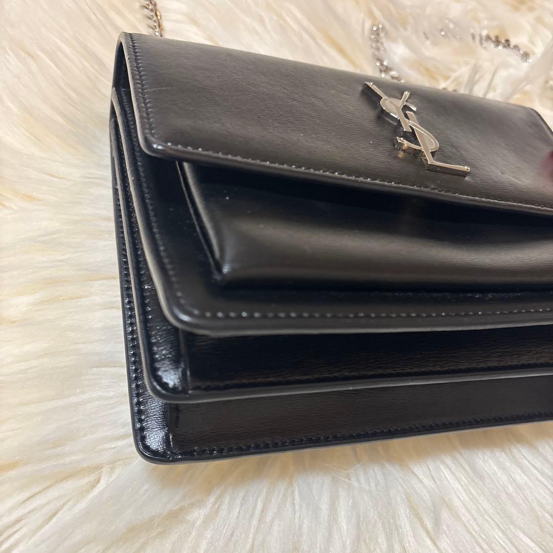 【美品】イブサンローラン チェーン ショルダーバッグ