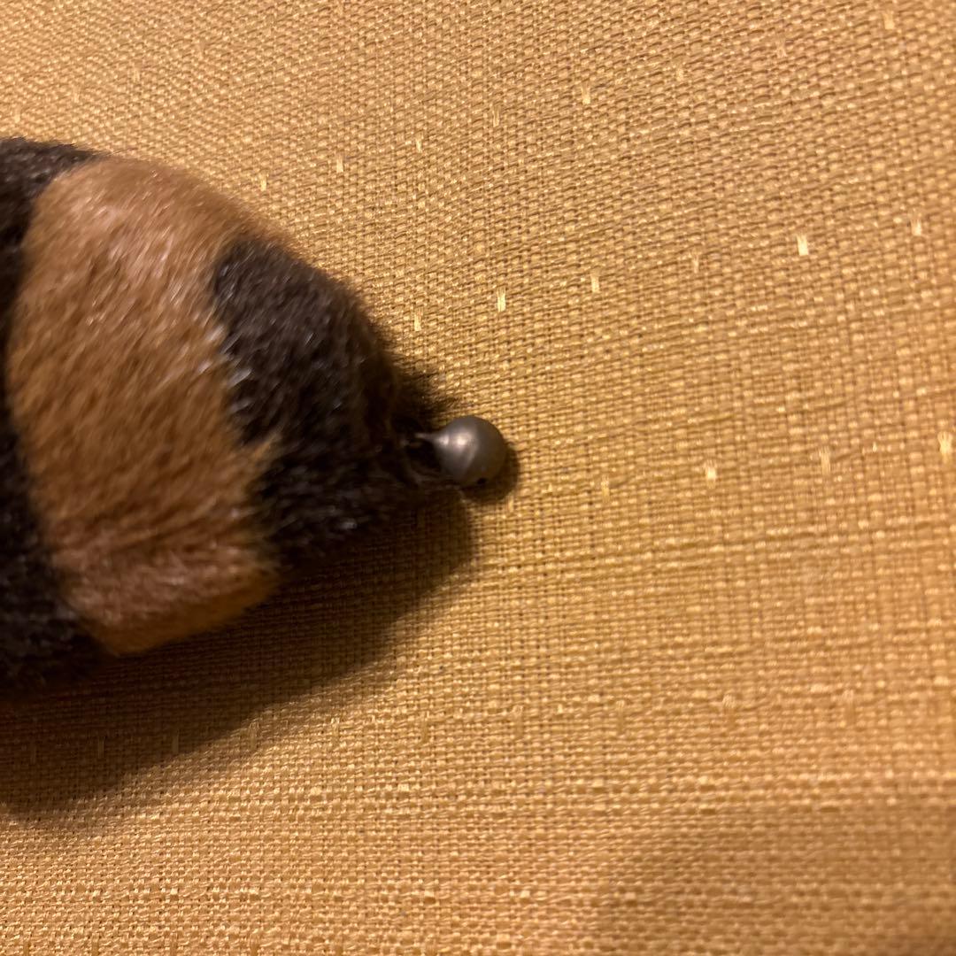 ハローキティ しっぽ倶楽部 ぬいぐるみ型キーホルダー アライグマ