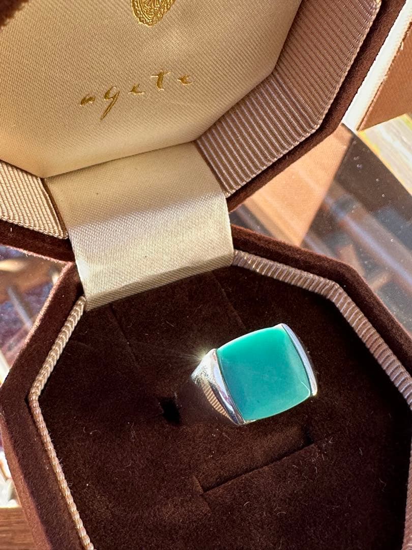 agete silver spoon ターコイズリング