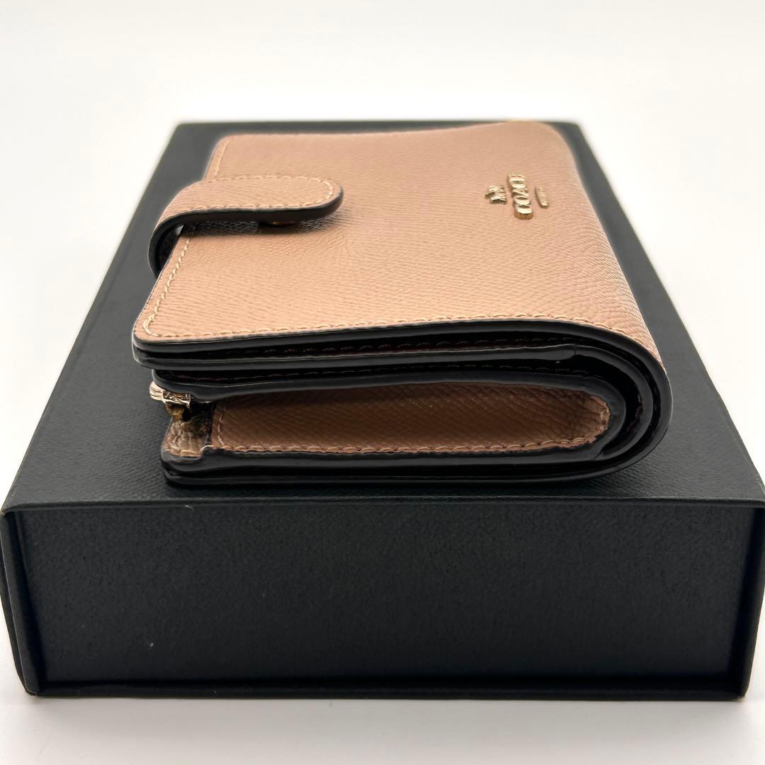 ✨美品✨ COACH コーチ 二つ折り財布 ベージュ 折り財布