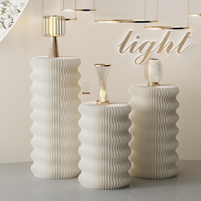 ディスプレイスタンド直径52cm高さ58㎝展示台 陳列台組立不要展示会イベント