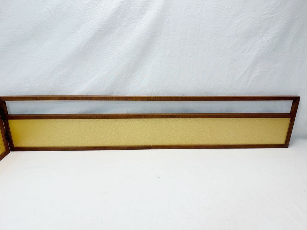 ほぼ未使用 茶道具 煎茶用 風炉先屏風 桑縁 金砂子 裏白 両面使い 紙箱