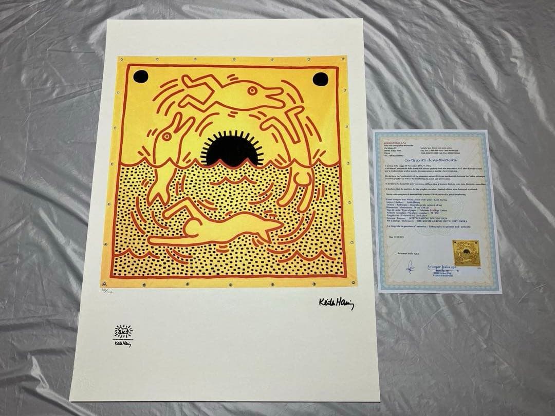 ゴ*ん様 【模写】限定150枚 キース・ヘリング KEITH HARING 【送