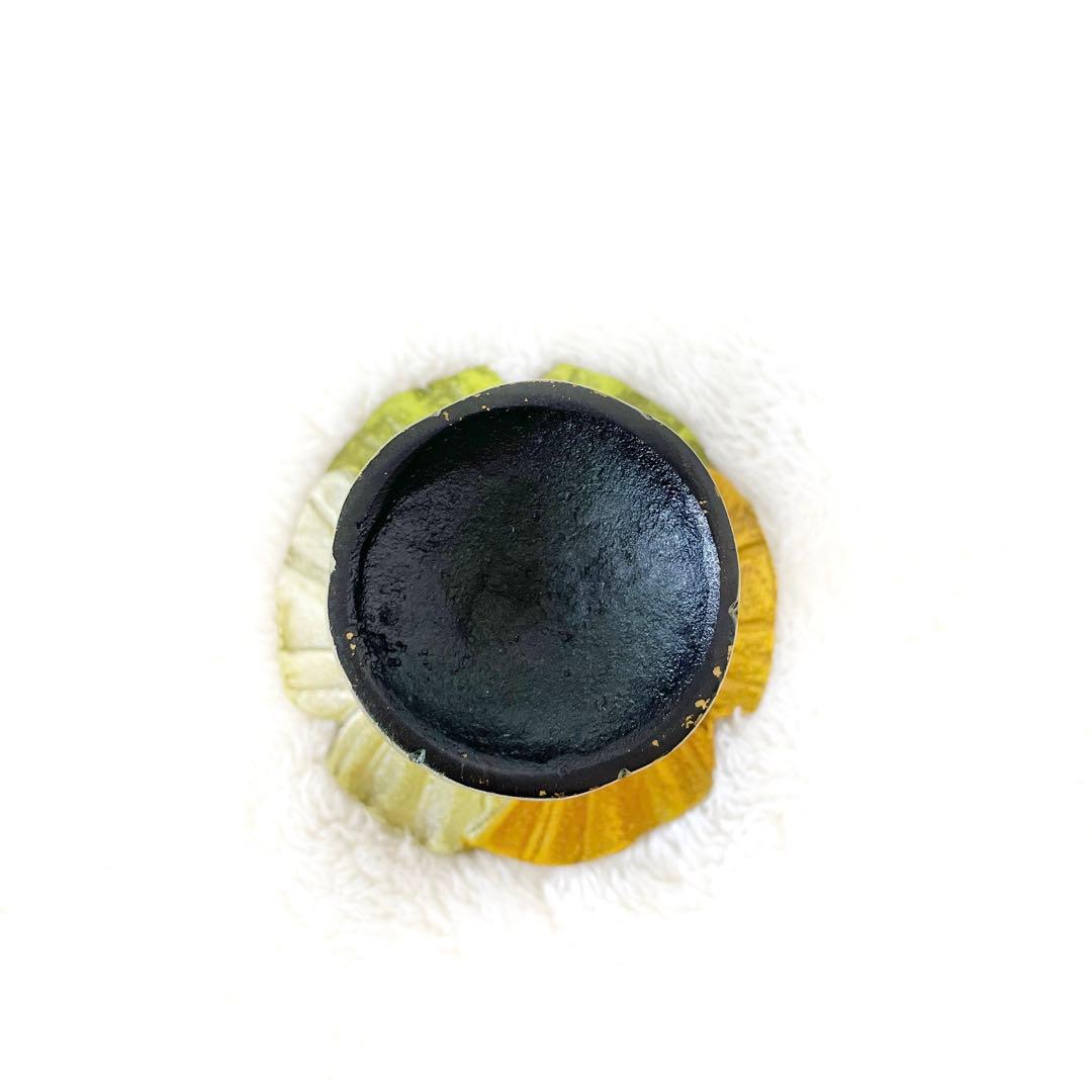 【茶道具】唐銅 銀杏 蓋置