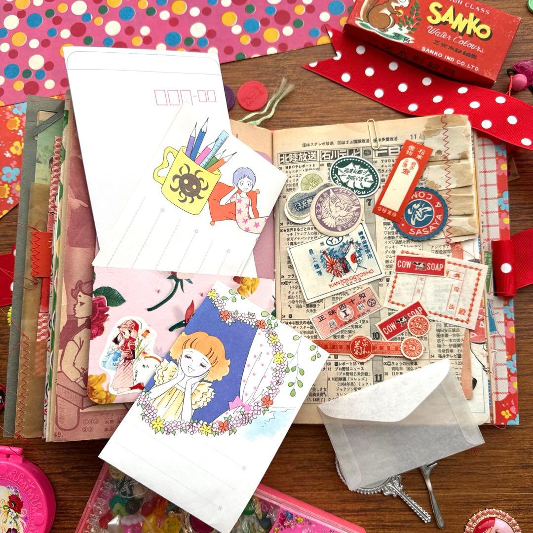 【RIkA】 昭和レトロ ジャンクジャーナル ラベル 紙モノ