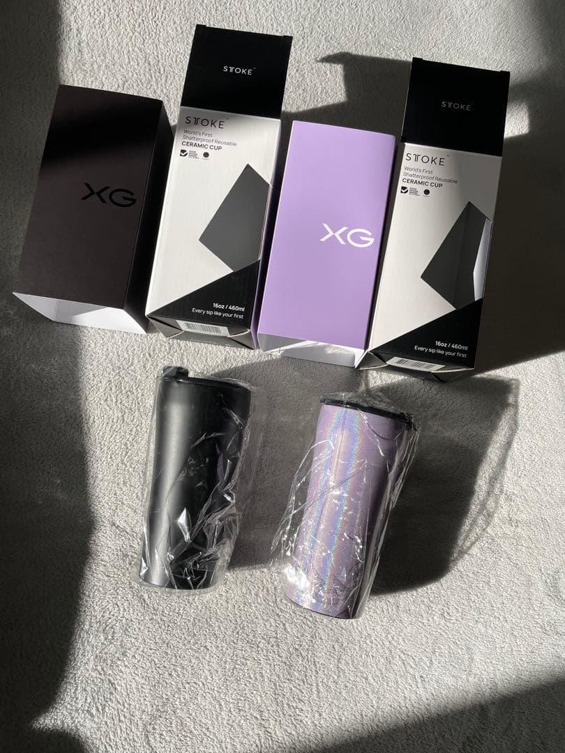 XG タンブラー 2個セット ブラック・パープル