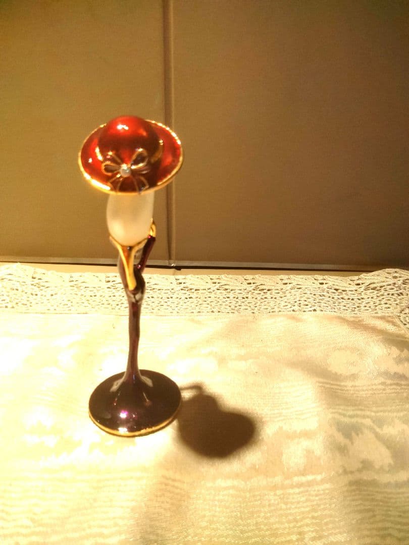 1980年ビンテージ アールデコ香水瓶 帽子をかぶった女