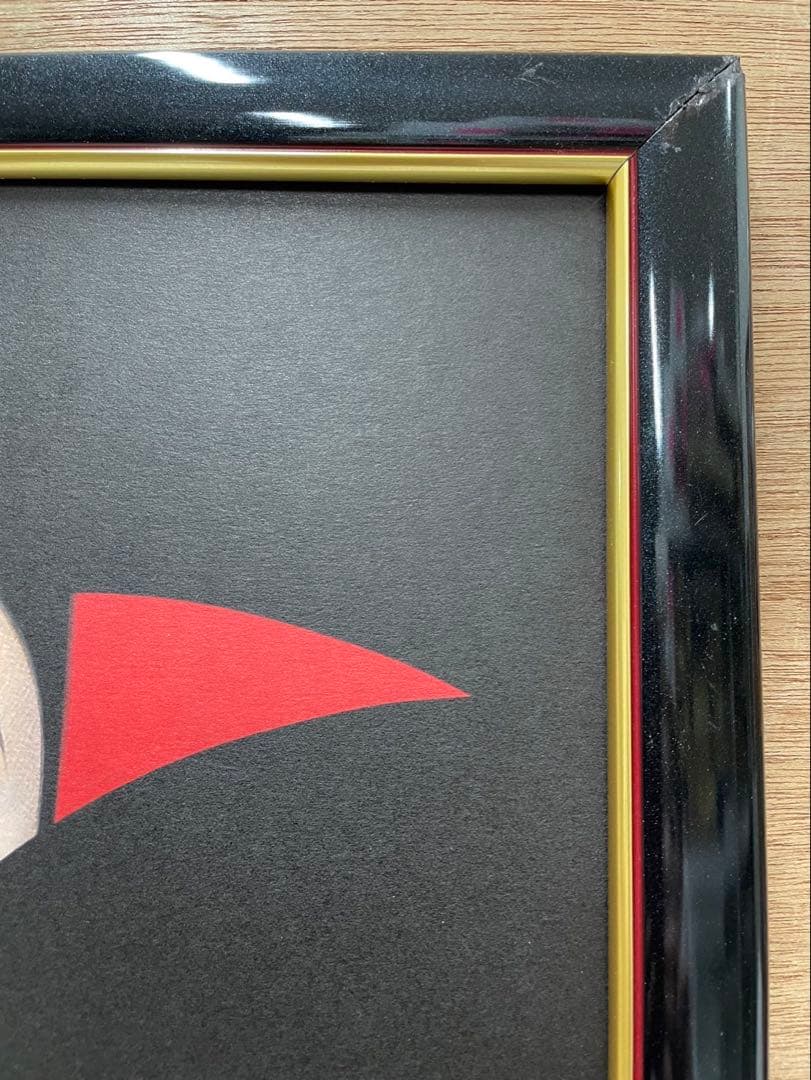 鶴田一郎 ( 赤と黒の魅惑 ) 黒/金 表面 アクリル使用