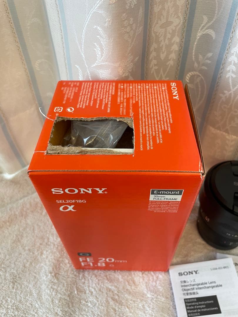 SONY FE 20mm F1.8 G レンズ