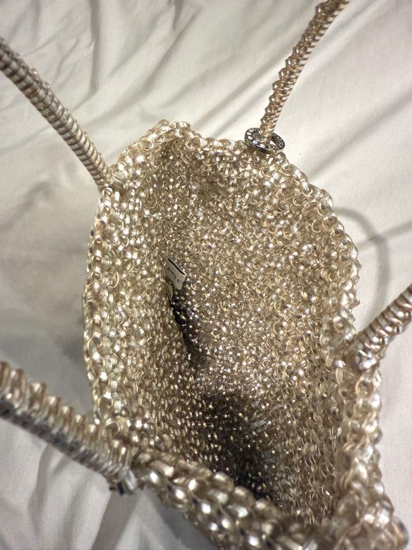 アンテプリマ　ワイヤーバッグ　ゴールド