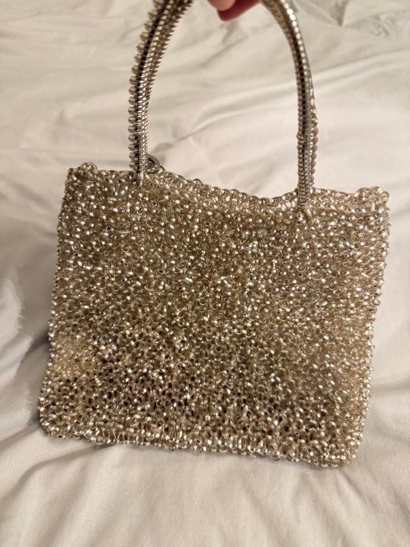 アンテプリマ　ワイヤーバッグ　ゴールド