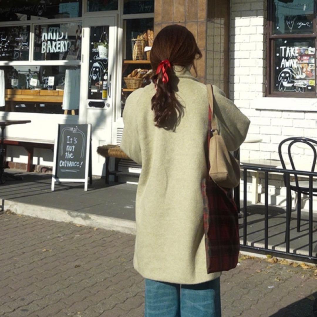 【新品未使用】nugu カラーミドルコート