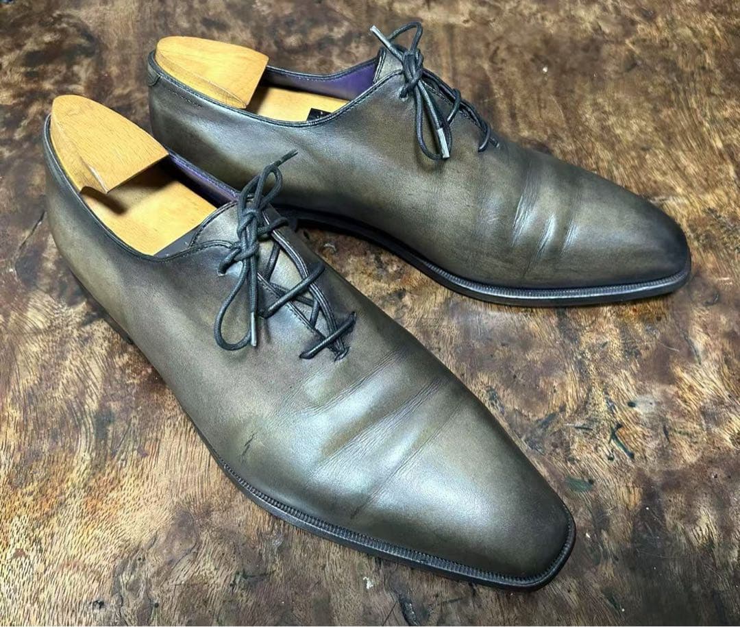 ベルルッティ BERLUTI アレッサンドロ ホールカット レザーシューズ8.5