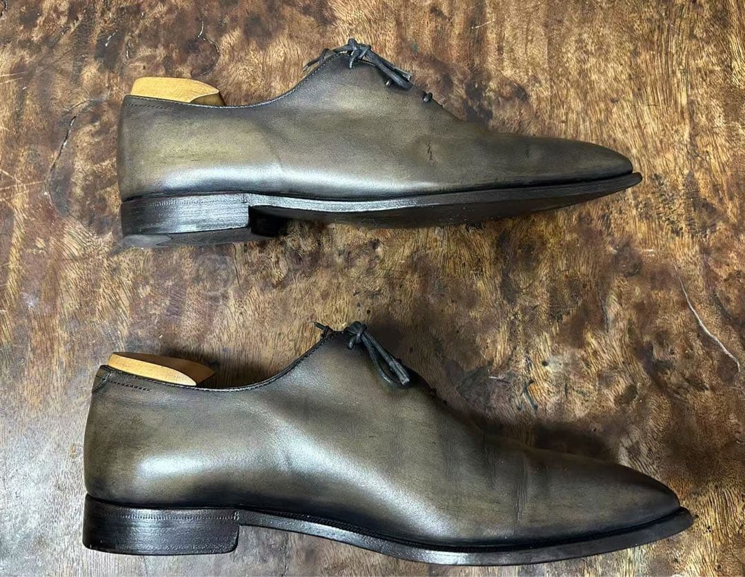 ベルルッティ BERLUTI アレッサンドロ ホールカット レザーシューズ8.5