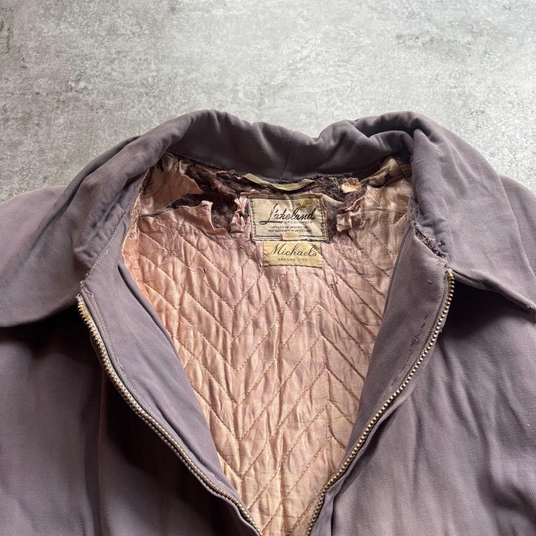 古着　50s lakeland レーヨン　ギャバジャン　ギャバジン　ジャケット