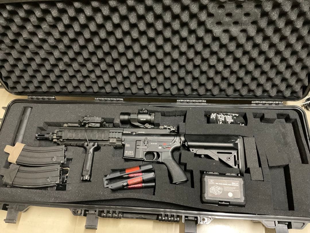 ［アオリイカ］ エアガンセット ハードケース付き