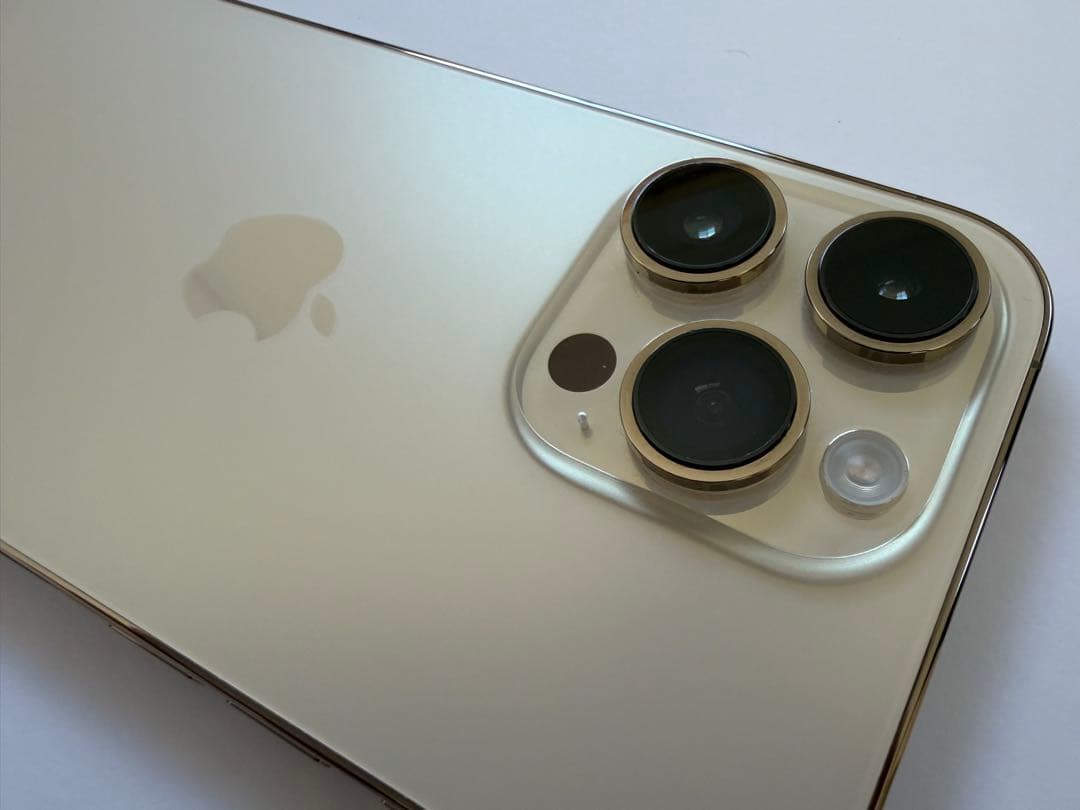 美品！iPhone14Pro 128GB ゴールド SIMフリー　箱・ケーブル付