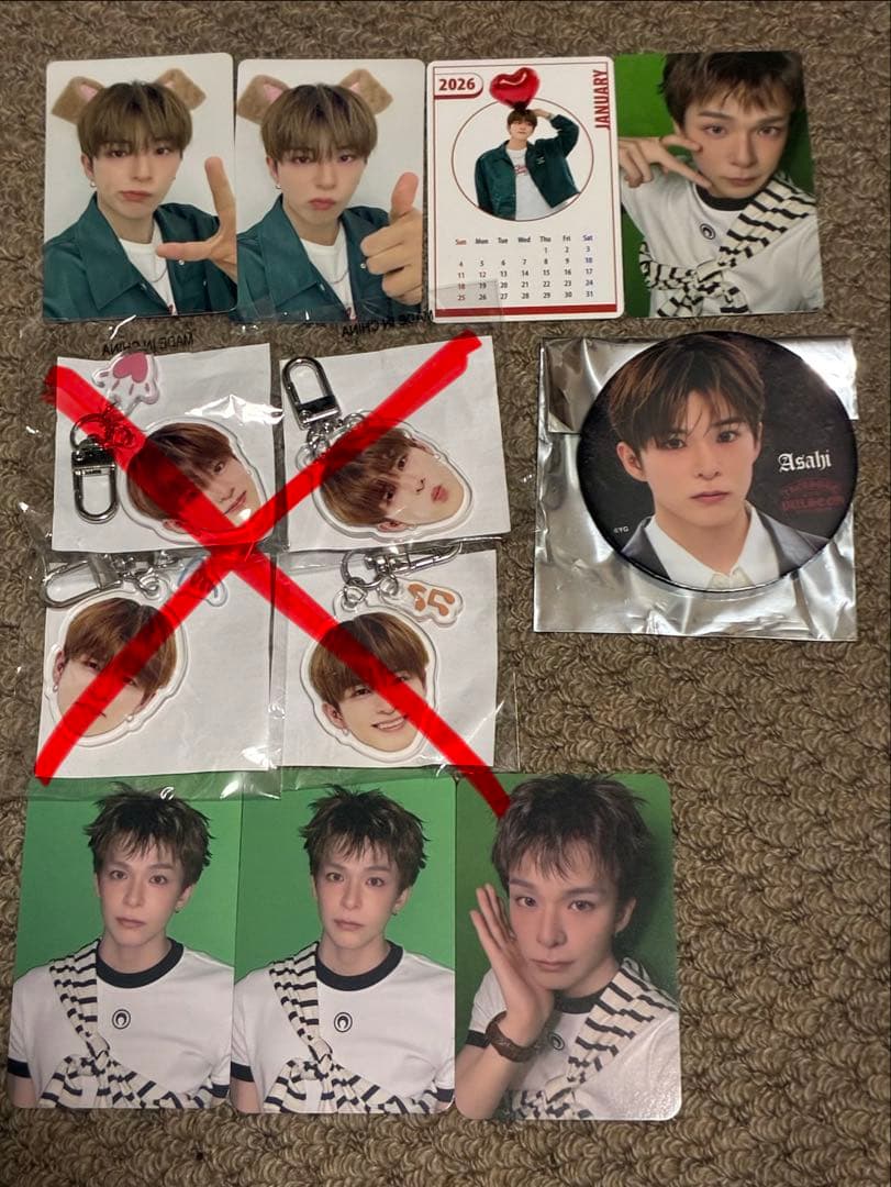 treasure アサヒ トレカ 缶バッジ まとめ売り