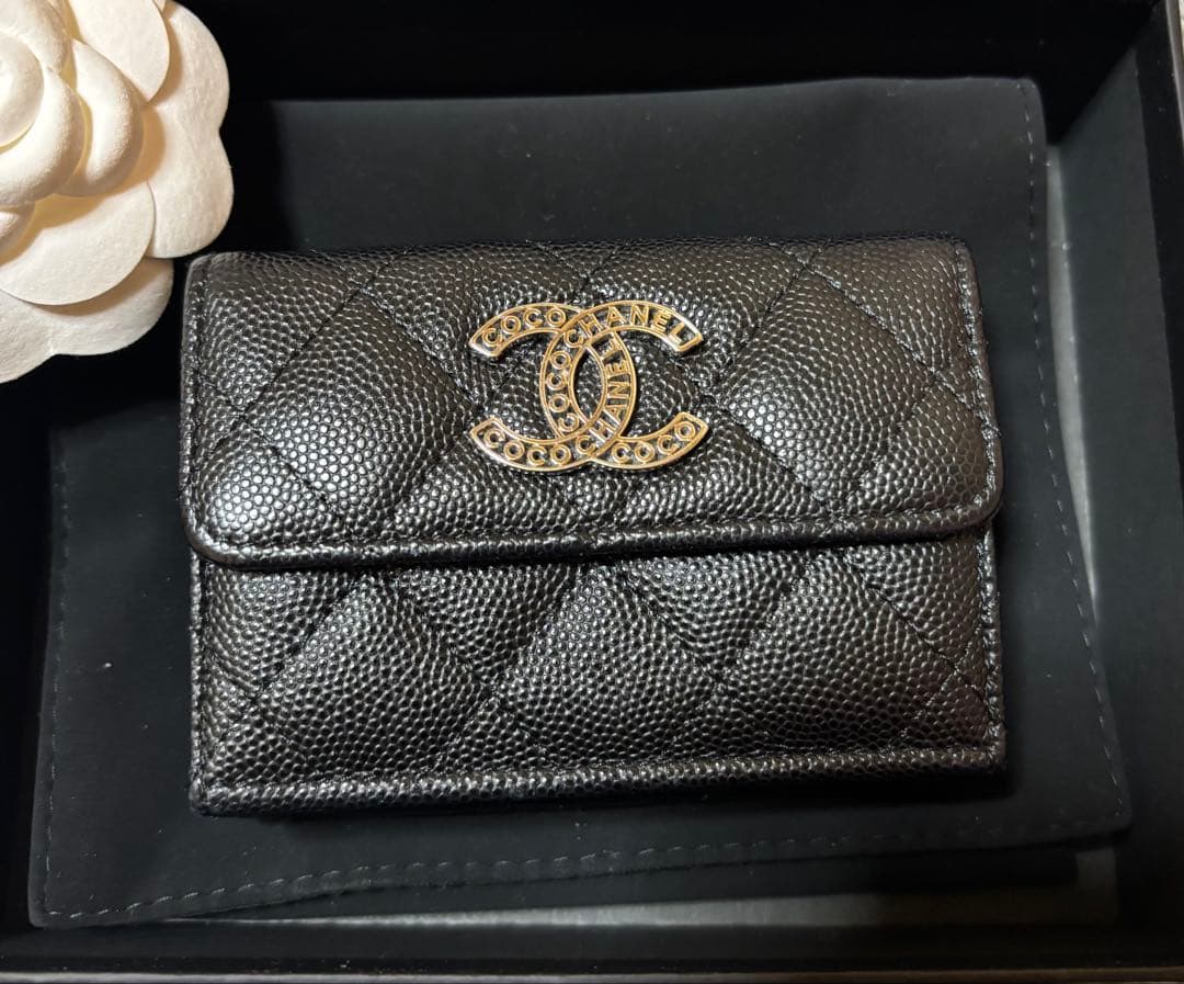 CHANEL ミニ財布 キャビアスキン コレクション限定モデル