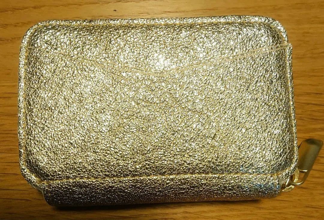 ナダヤ　コンパクト財布　ゴールド