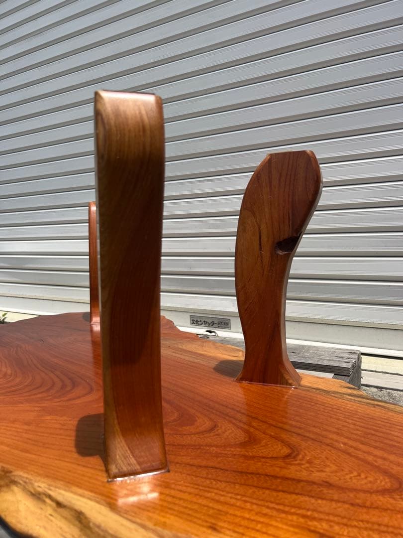 昭和レトロ 欅？ 一枚板 天然木 座卓 ちゃぶ台 古道具 古民具 花台