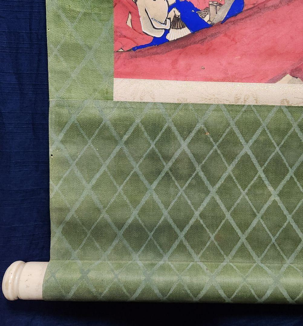 【大多福図(百福)】岸禮(岸礼) 734 掛け軸 大幅 お多福 岸派 肉筆