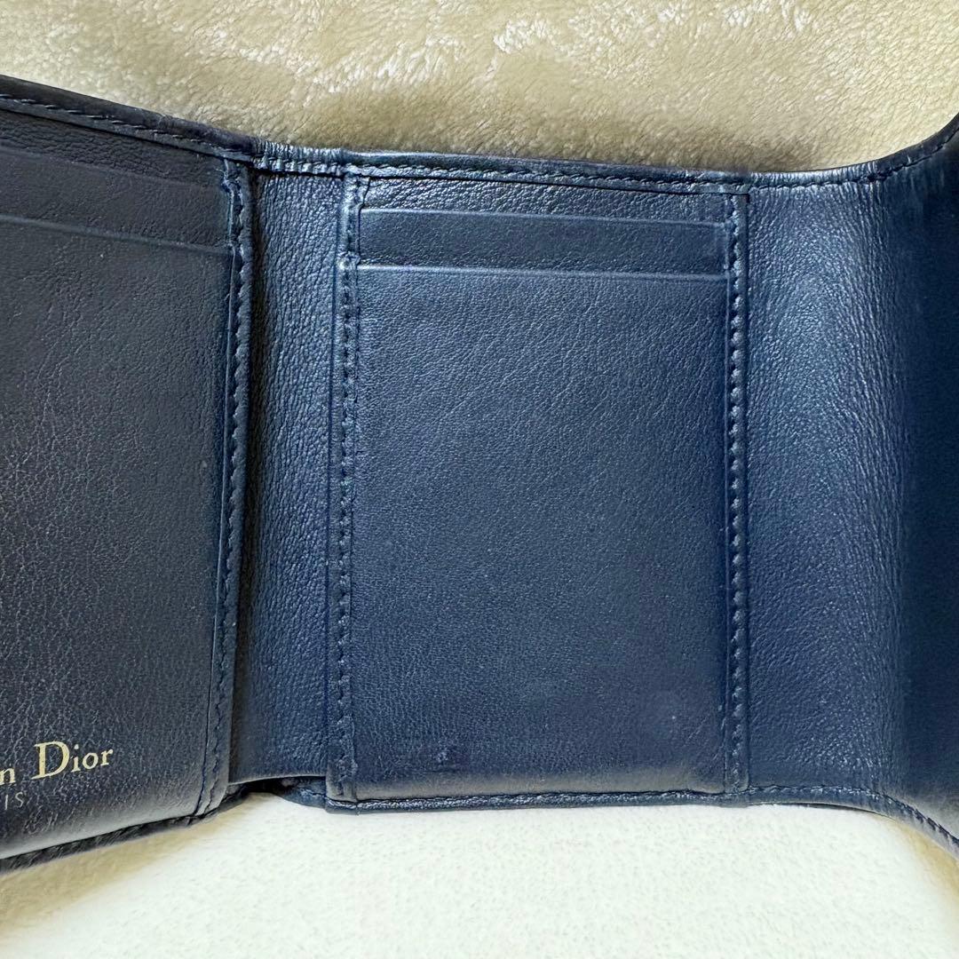 Christian Dior 三つ折り財布 サドル ロータスウォレットトロッター