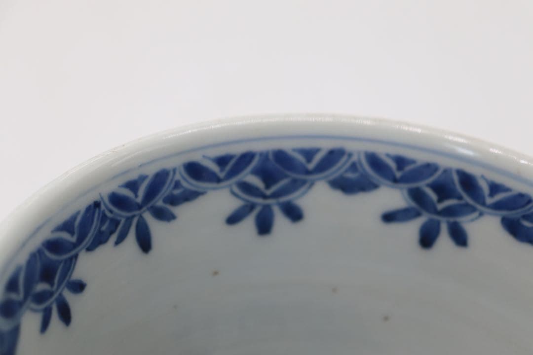 中国　染付菊紋鉢　送料込み0506