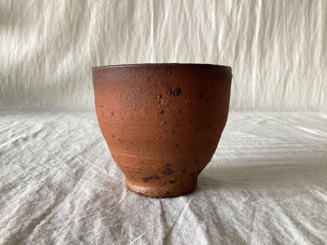 森岡成好 南蛮焼締め ぐい呑み 酒器