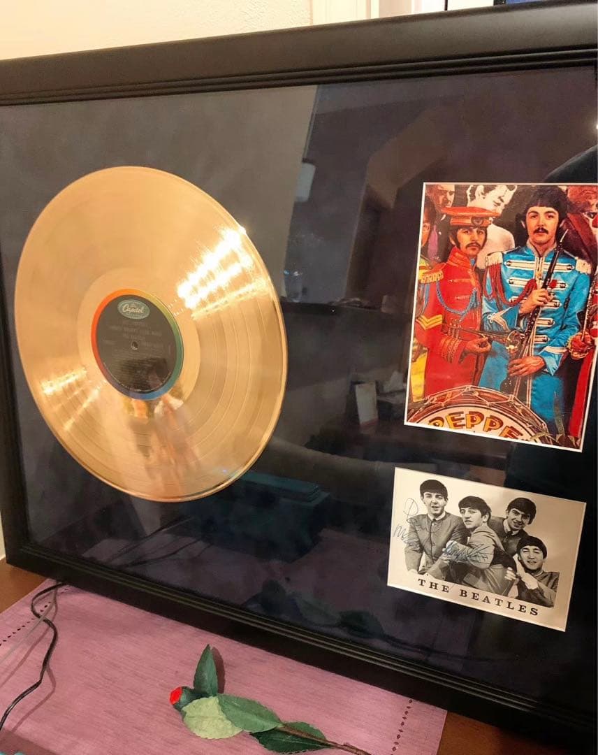 ビートルズ  ポール・マッカートニー＆リンゴ・スター直筆サイン入り　鑑定書付