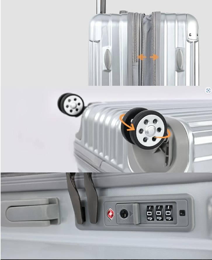 【未使用品】TABITORA KRS6016 XLズスーツケースシルバー