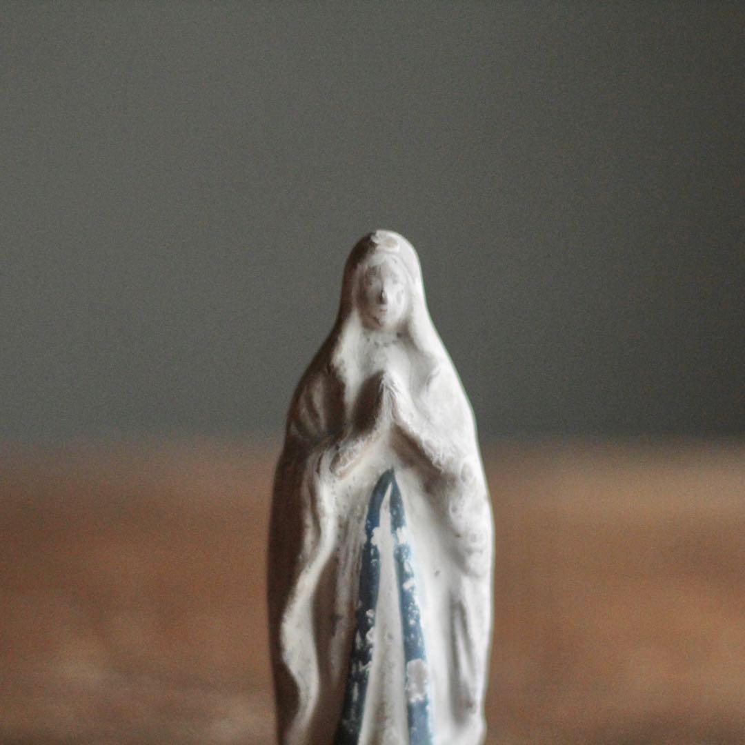 土人形 マリア像 オブジェ 古道具 アンティーク