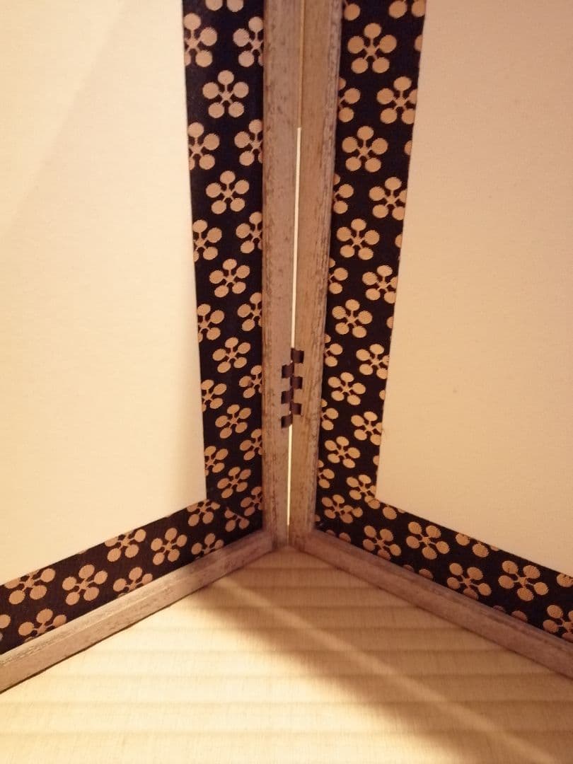 【茶道具】利休梅紋網代風炉先屏風　風炉先　風炉先221