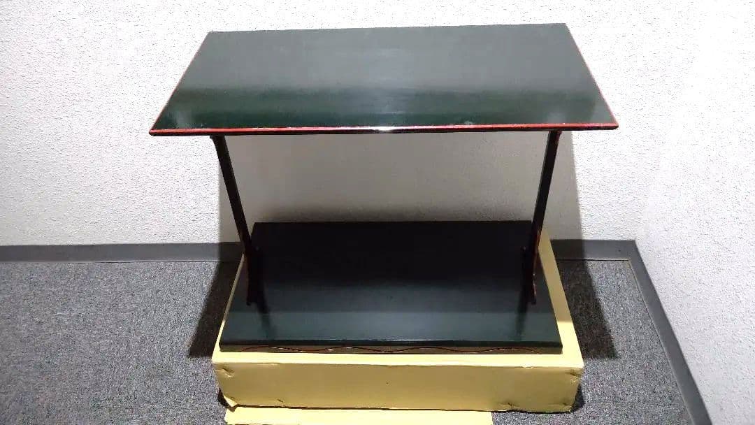 茶道具、及台子、宗旦好、青漆爪紅、ちか15番