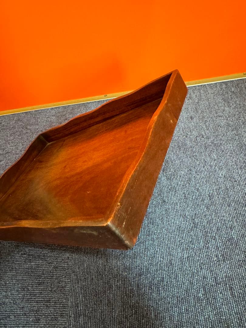 1961 唐木 煎茶盆 煎茶道具 古美術 古道具 アンティーク 木地盆　時代物