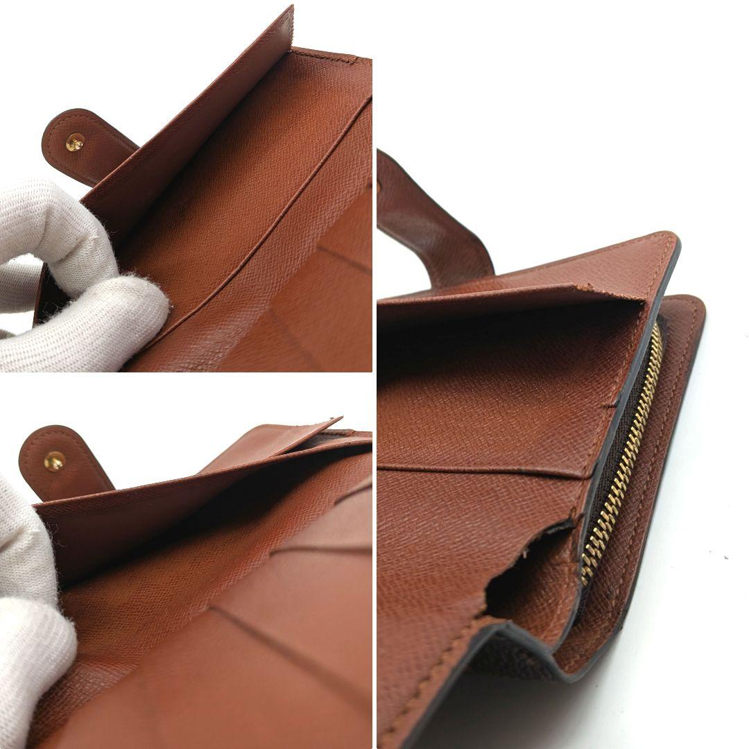 ジャンク品 ルイヴィトン モノグラム パピエジップ 折り財布 パスケース B37