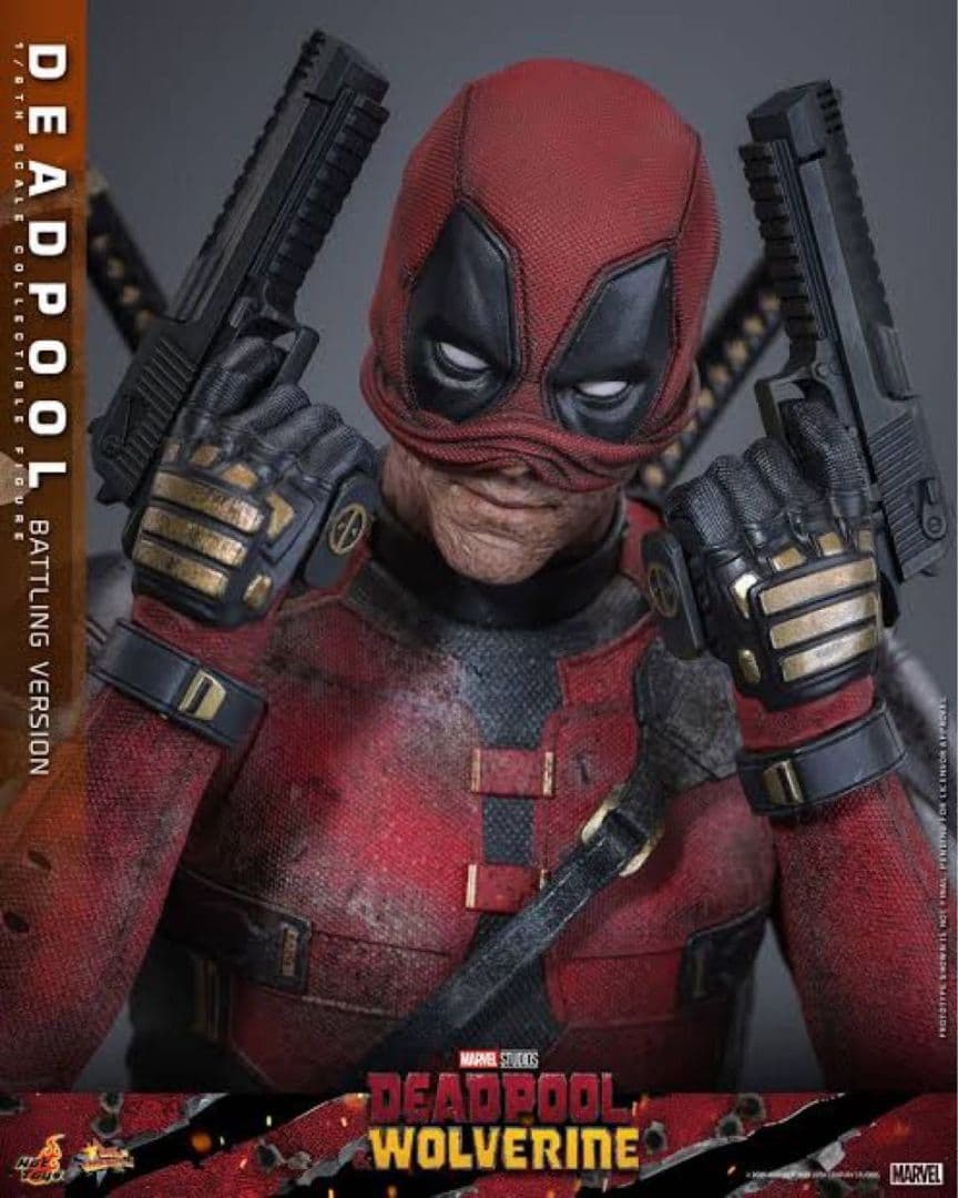 1/6ホットトイズ デッドプール&ウルヴァリン デザートイーグルMark L6