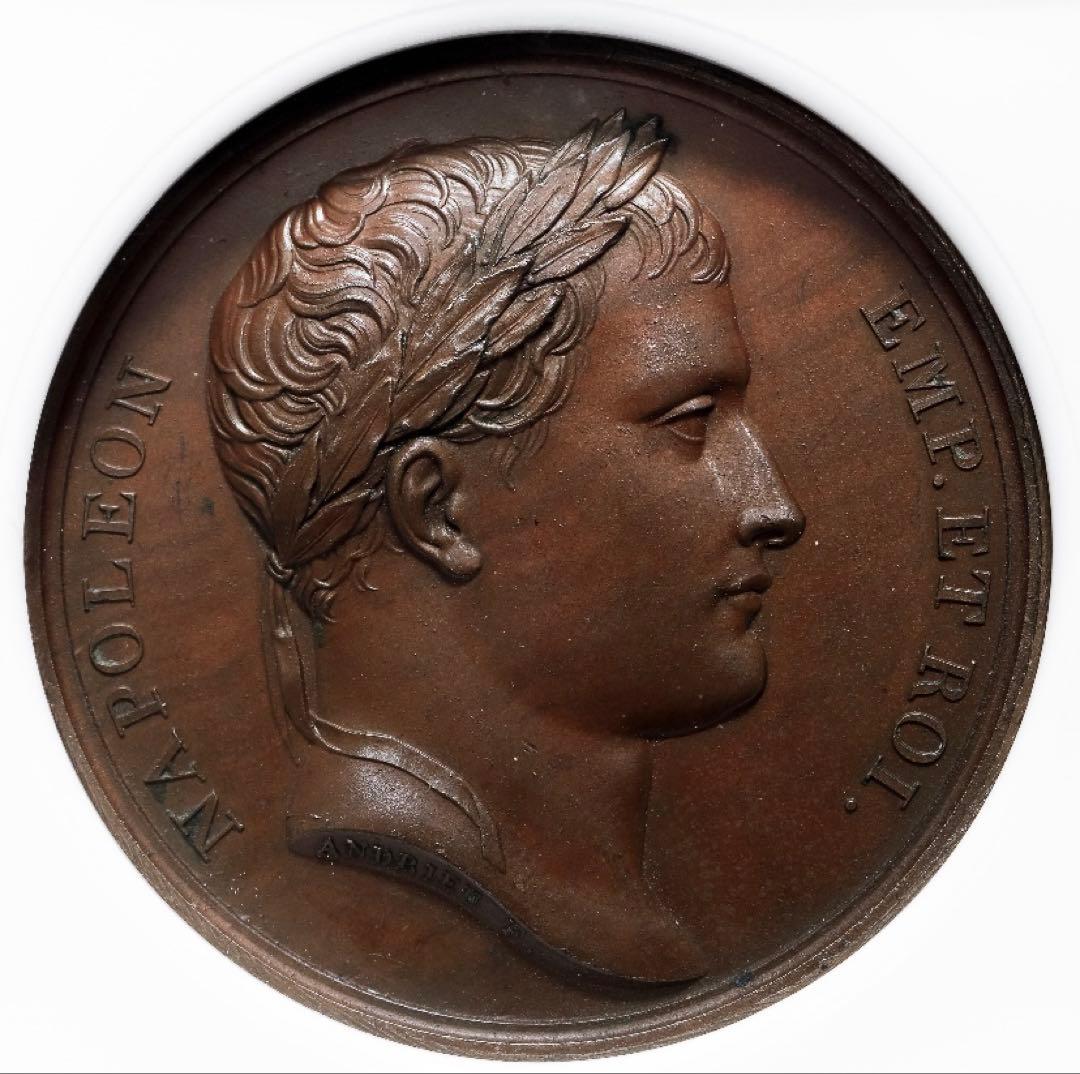 ナポレオン 最終章　除幕　ドニエプル渡河メダル ブロンズメダル