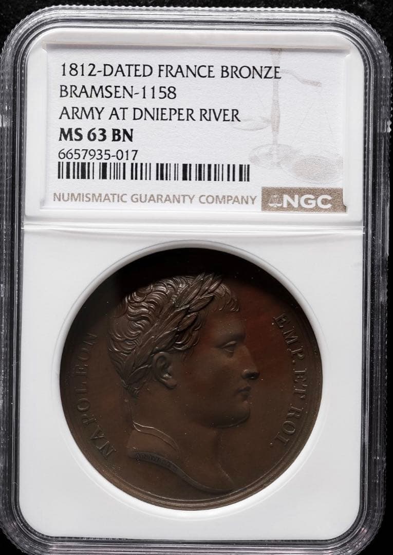 ナポレオン 最終章　除幕　ドニエプル渡河メダル ブロンズメダル