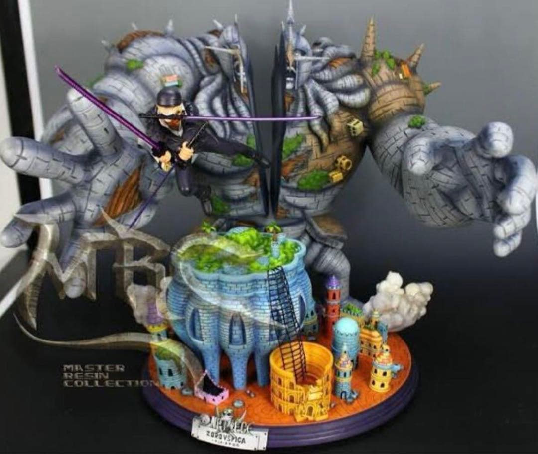 【希少品】 ワンピース ゾロvsピーカ フィギュア ガレージキット スタチュー