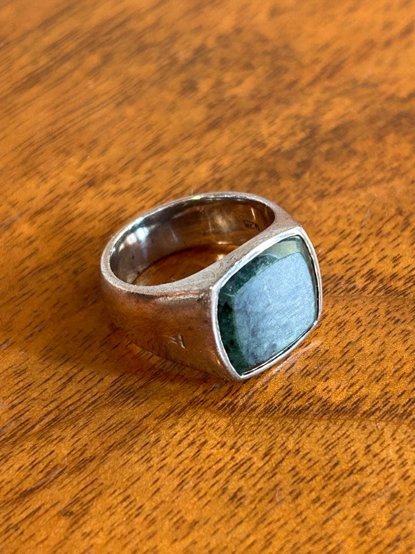 TOM WOOD クッションリング　グリーンマーブル　54