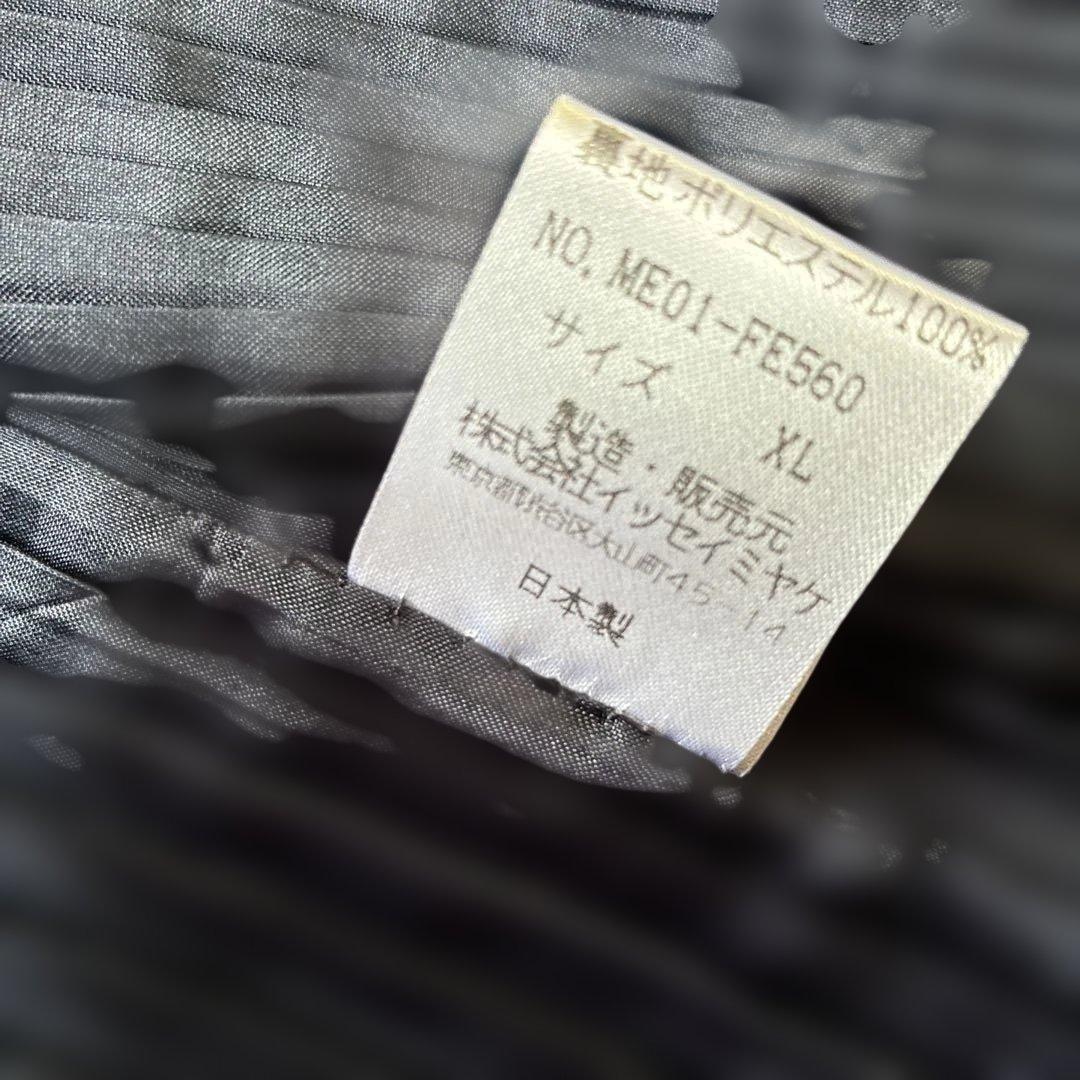 ISSEY MIYAKE プリーツベスト　 BLACK ポケット付　サイズXL