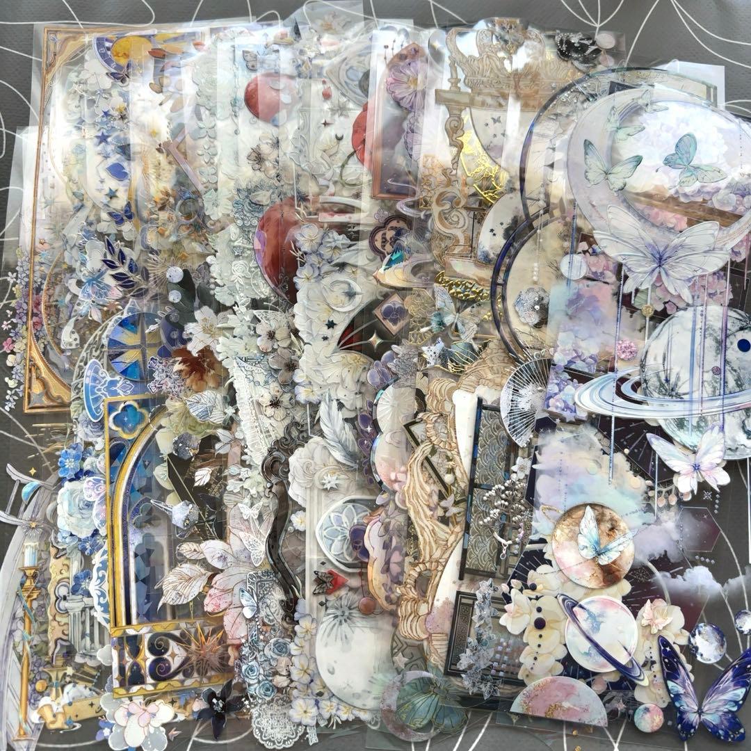 【同梱価格1040円】　コラージュ素材　海外マステ　装飾テープ　50種　PET②